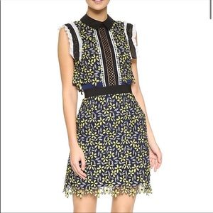 Self Portrait Eleina Sculpted Daisy Dress